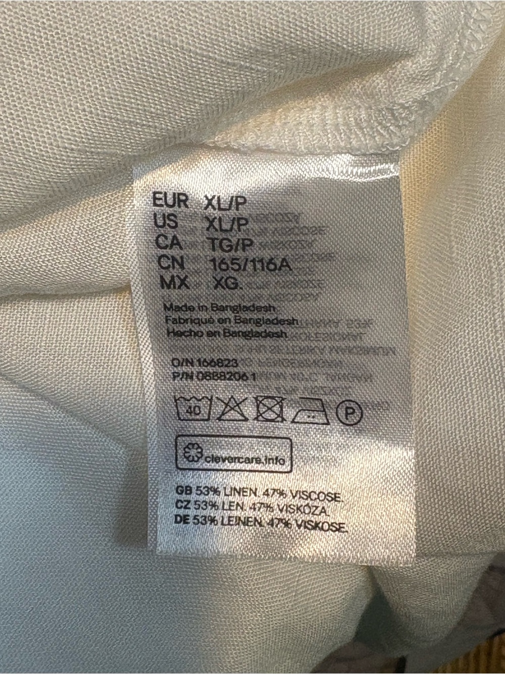 white H&M Linen-Blend V-Neck Tunic Dress xl - Picture 7 of 10